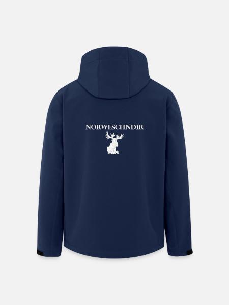 Norweschendir Sachsen lustig Geschenk Heimat Liebe - Recycelte Männer Softshell-Jacke von Stanley/Stella - Navy