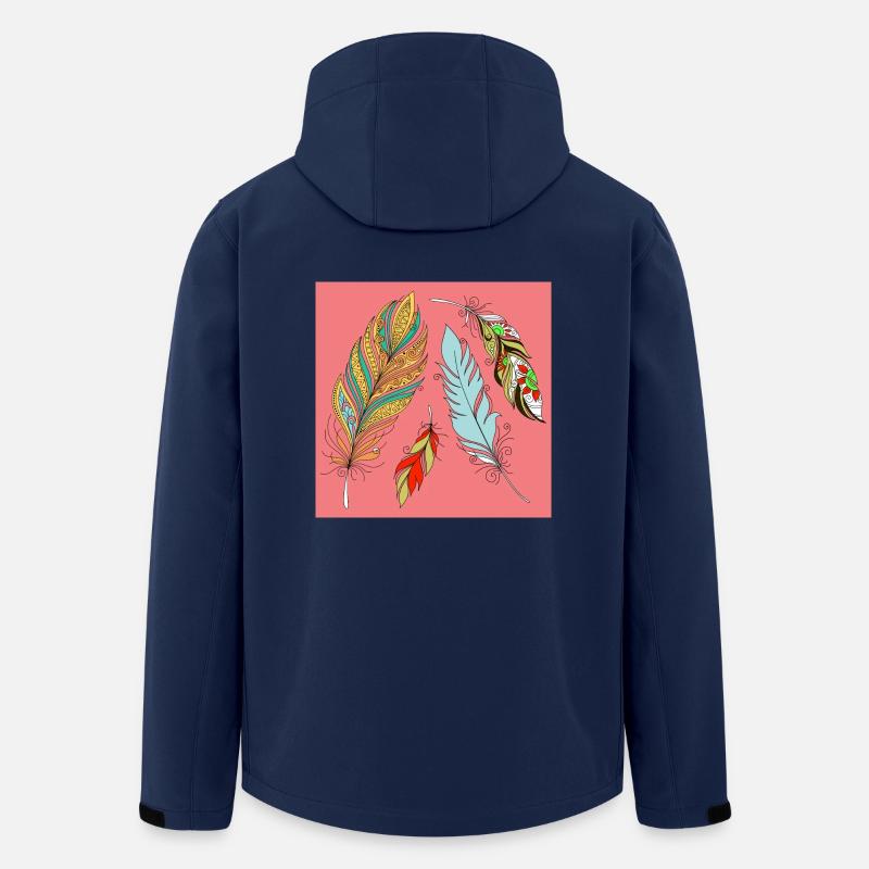 Federn - Recycelte Männer Softshell-Jacke von Stanley/Stella - Navy