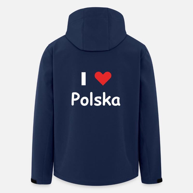 J'aime Polska - Veste softshell homme en polyester recyclé Stanley/Stella - marine