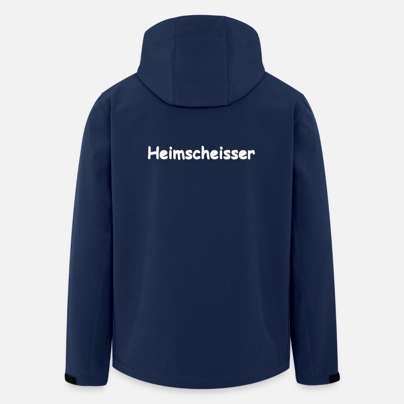 Heimscheisser - Softshelljacka herr i återvunnen polyester Stanley/Stella - marinblått