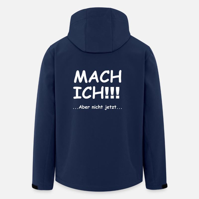 mach ich - Recycelte Männer Softshell-Jacke von Stanley/Stella - Navy