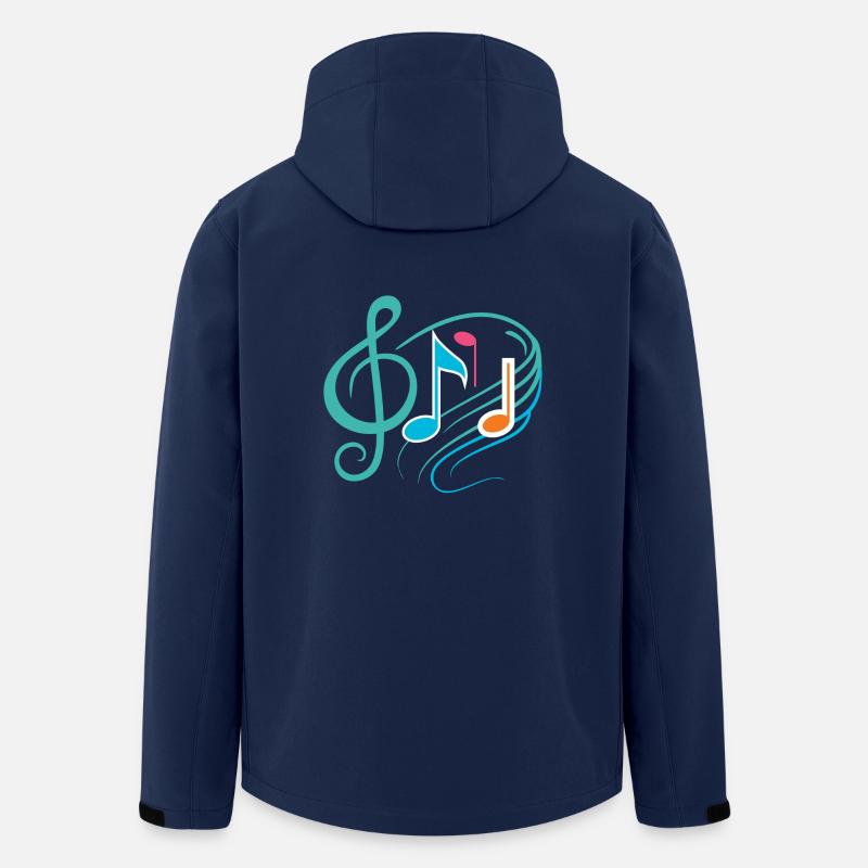 Music - Recycelte Männer Softshell-Jacke von Stanley/Stella - Navy