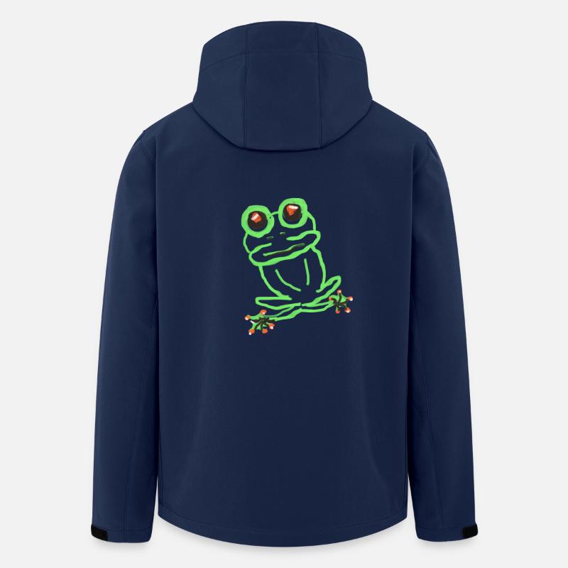 Frosch - Recycelte Männer Softshell-Jacke von Stanley/Stella - Navy