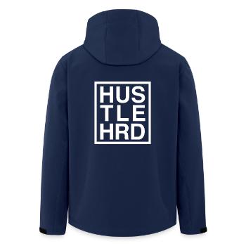 HUSTLE HARD / HUSTLE HRD - Veste softshell homme en polyester recyclé Stanley/Stella - marine - Dos - AI Model Male 185 light (185cm)
