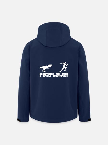 Dino Running Herren Lauf shirt - Recycelte Männer Softshell-Jacke von Stanley/Stella - Navy