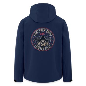 Combats d’Above - Veste softshell homme en polyester recyclé Stanley/Stella - marine - Dos - AI Model Male 185 light (185cm)