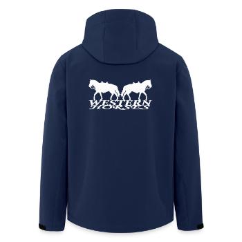 Cheval Westerbreiten Chevaux - Veste softshell homme en polyester recyclé Stanley/Stella - marine - Dos - AI Model Male 185 light (185cm)
