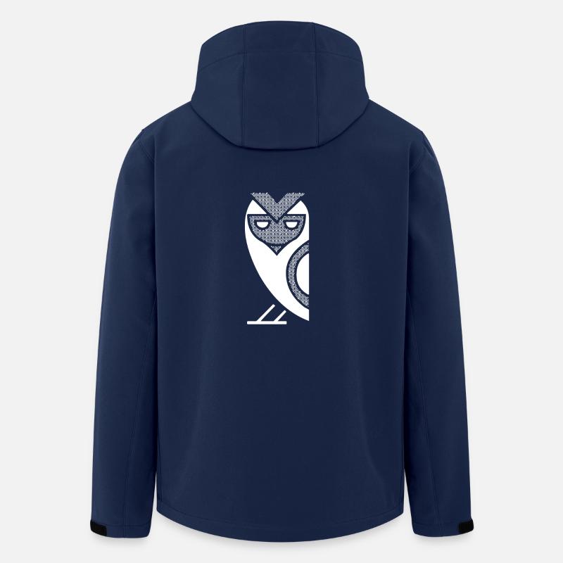 Eule - Recycelte Männer Softshell-Jacke von Stanley/Stella - Navy