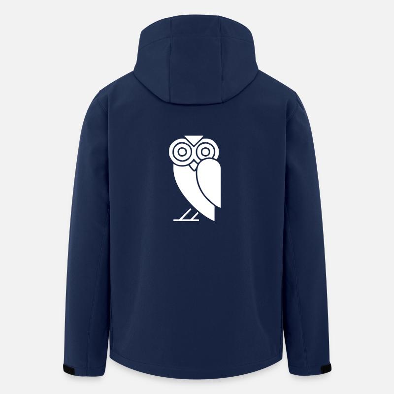 Comic Eule - Recycelte Männer Softshell-Jacke von Stanley/Stella - Navy