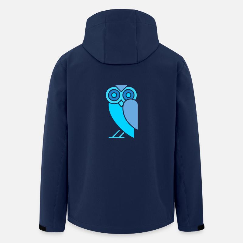 Eule - Recycelte Männer Softshell-Jacke von Stanley/Stella - Navy