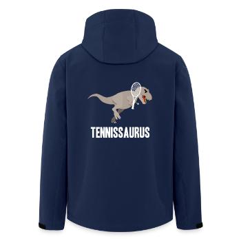 Dinosaure Tennis T-Rex Idée cadeau - Veste softshell homme en polyester recyclé Stanley/Stella - marine - Dos - AI Model Male 185 light (185cm)