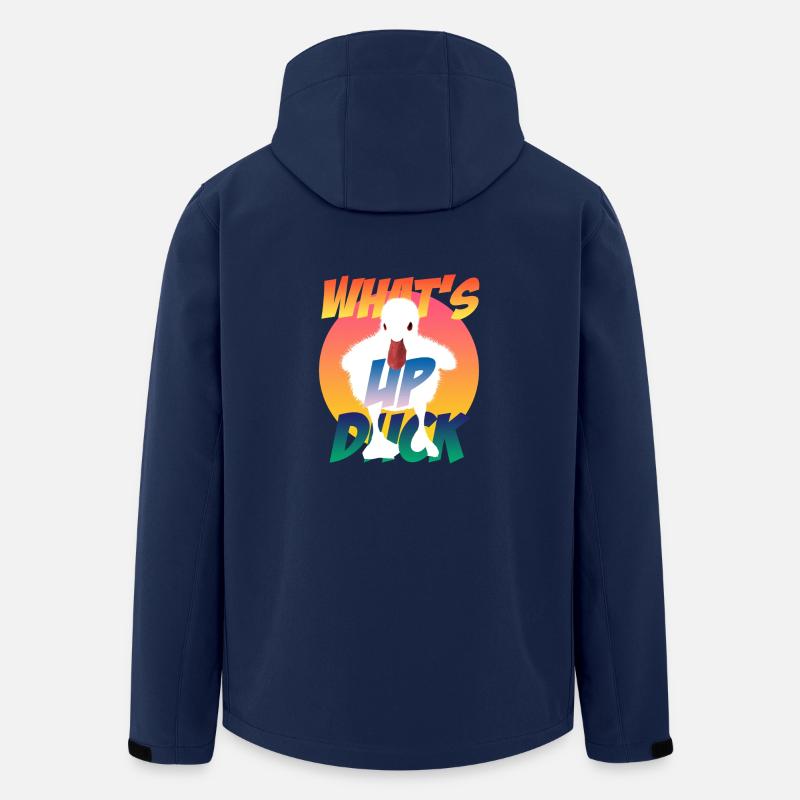 Qu’est-ce qu’il y a ? - Veste softshell homme en polyester recyclé Stanley/Stella - marine