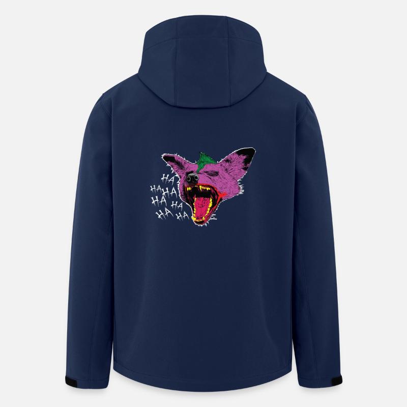 Hyänen - Hyäne - Recycelte Männer Softshell-Jacke von Stanley/Stella - Navy