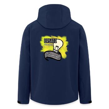 Mir geht ein Licht auf... Idee, Erkenntniss - Recycelte Männer Softshell-Jacke von Stanley/Stella - Navy - Hinten - AI Model Male 185 light (185cm)