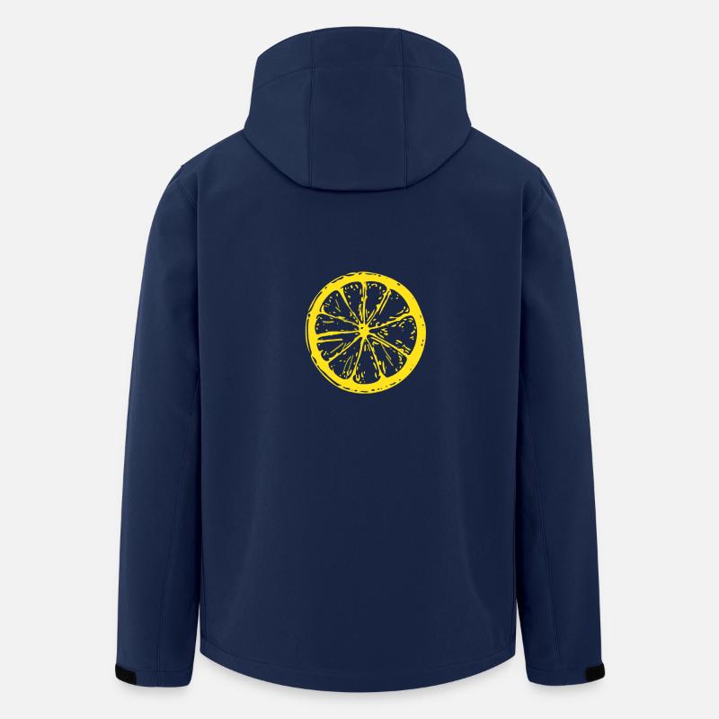 lemon - Men’s Recycled Softshell Jacket by Stanley/Stella - navy