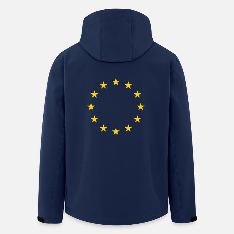 EU Europäische Union Geschenk Geschenkidee - Recycelte Männer Softshell-Jacke von Stanley/Stella - Navy