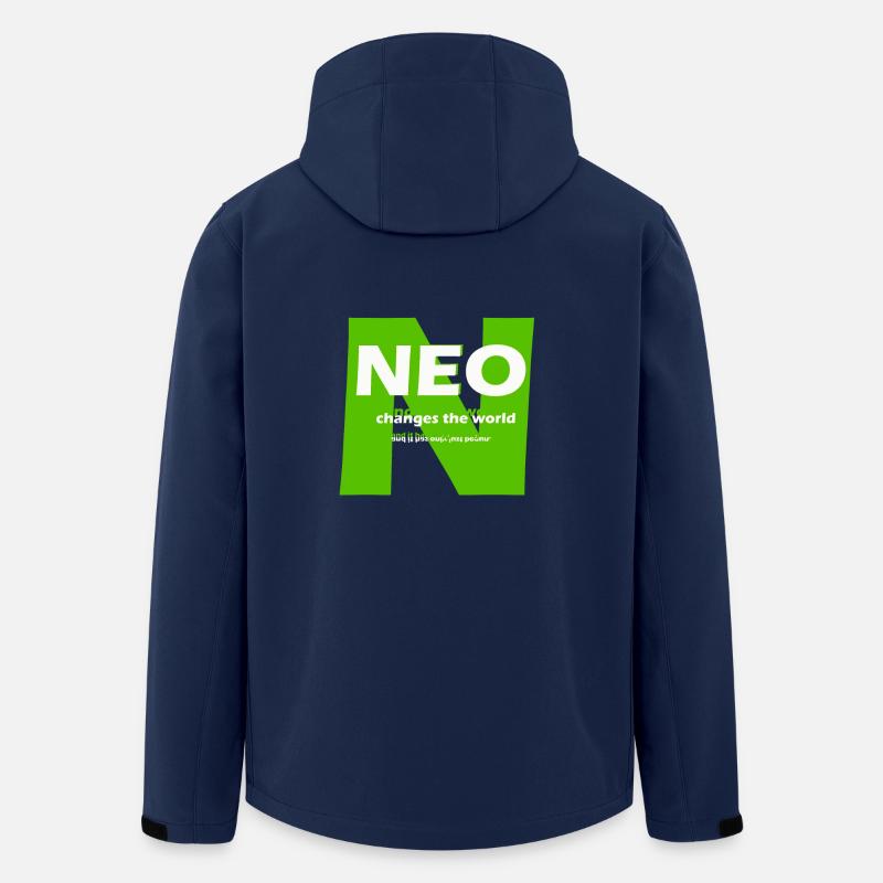 Neo changes the world - Veste softshell homme en polyester recyclé Stanley/Stella - marine