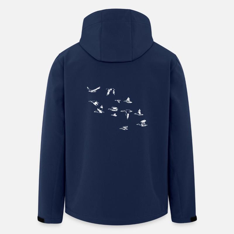 Gänse - Recycelte Männer Softshell-Jacke von Stanley/Stella - Navy
