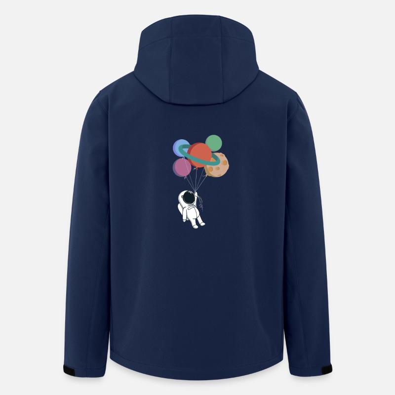 baloons de l’espace - Veste softshell homme en polyester recyclé Stanley/Stella - marine