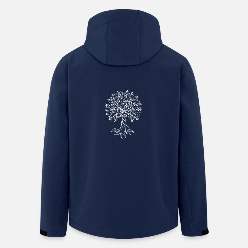 Arbre de la vie - Veste softshell homme en polyester recyclé Stanley/Stella - marine
