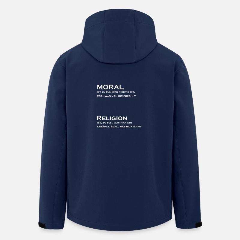 Moral vs Religion - Recycelte Männer Softshell-Jacke von Stanley/Stella - Navy