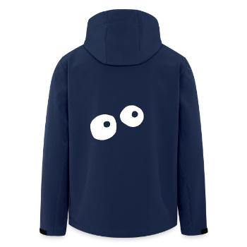 Monster eye - Men’s Recycled Softshell Jacket by Stanley/Stella - navy - Back - AI Model Male 185 light (185cm)