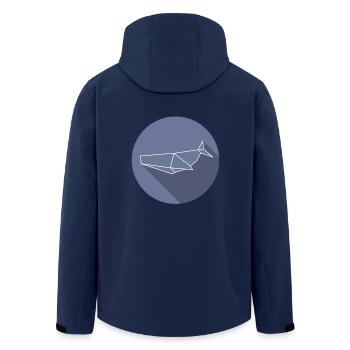 wal - Recycelte Männer Softshell-Jacke von Stanley/Stella - Navy - Hinten - AI Model Male 185 light (185cm)