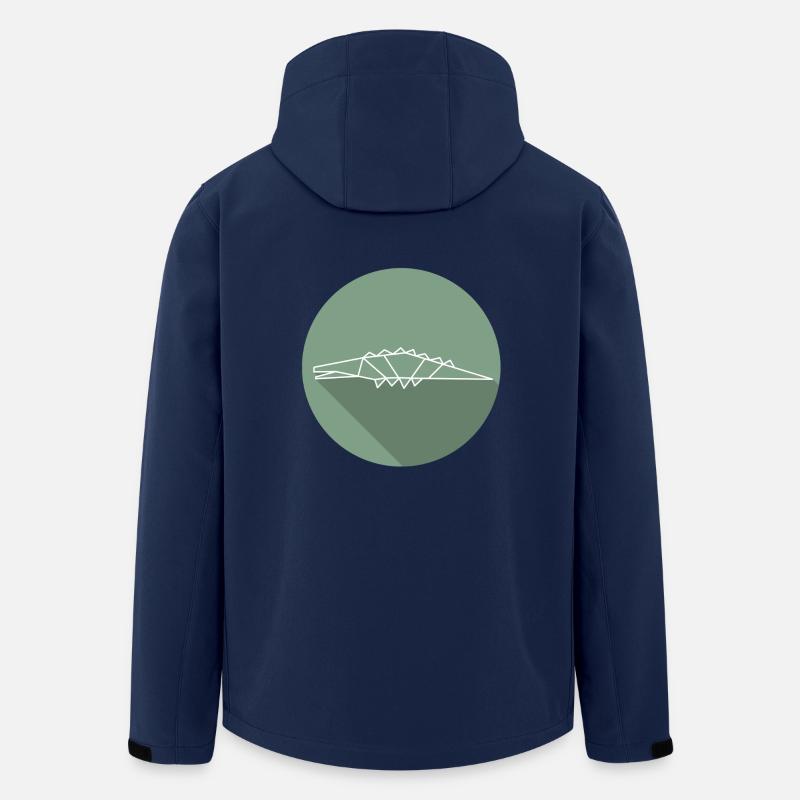 krokodil - Recycelte Männer Softshell-Jacke von Stanley/Stella - Navy