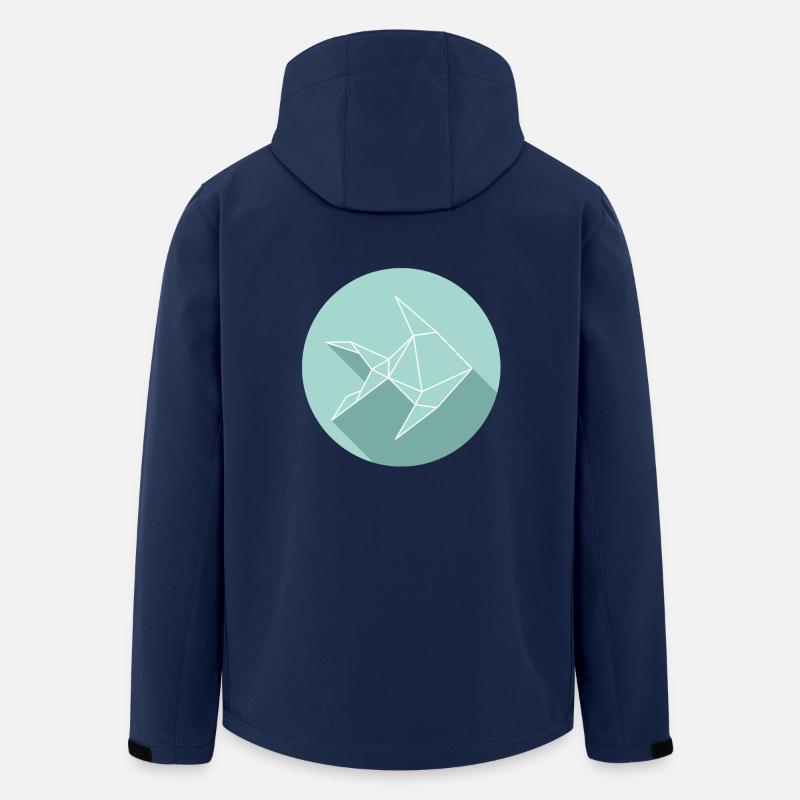 fisch - Recycelte Männer Softshell-Jacke von Stanley/Stella - Navy