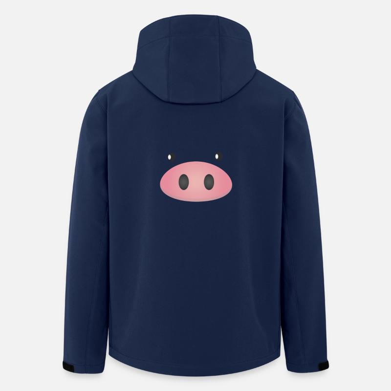 Cochons - Veste softshell homme en polyester recyclé Stanley/Stella - marine