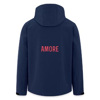 Chemise à déclaration Amore - Veste softshell homme en polyester recyclé Stanley/Stella - marine - Dos - AI Model Male 185 light (185cm)