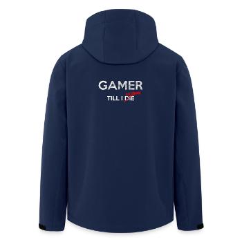 Gamer till I respawn - Men’s Recycled Softshell Jacket by Stanley/Stella - navy - Back - AI Model Male 185 light (185cm)