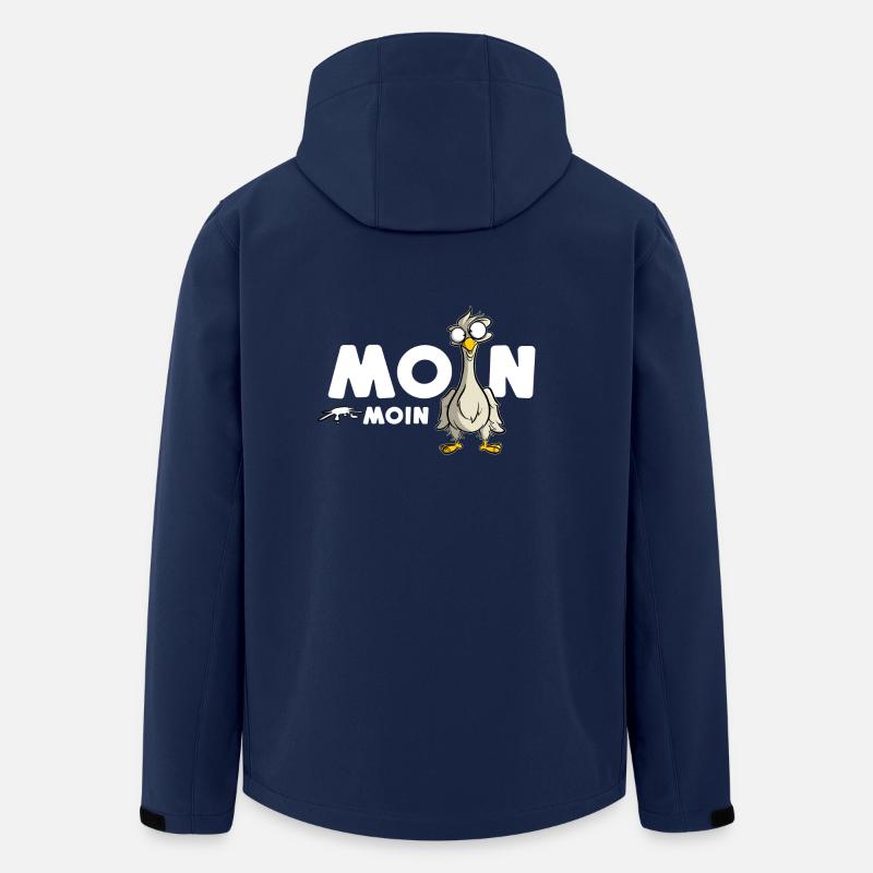 Moin Moin Nordsee - Recycelte Männer Softshell-Jacke von Stanley/Stella - Navy