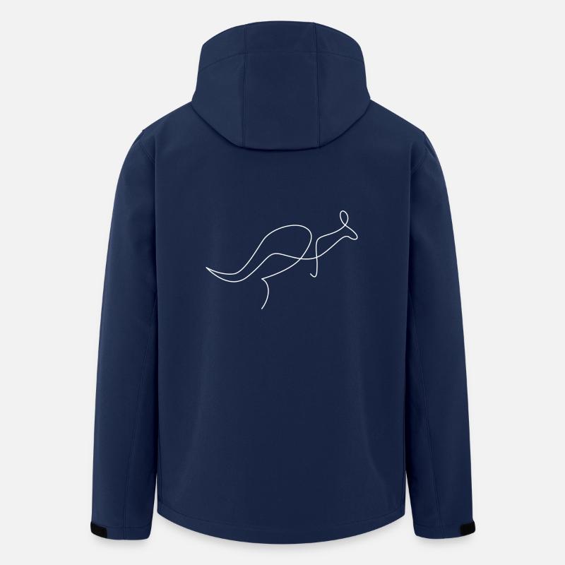 Kangourou - Kangourou Oneline - Veste softshell homme en polyester recyclé Stanley/Stella - marine