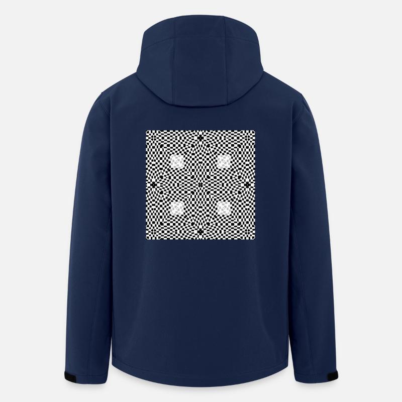 Abstraction - Men’s Recycled Softshell Jacket by Stanley/Stella - navy