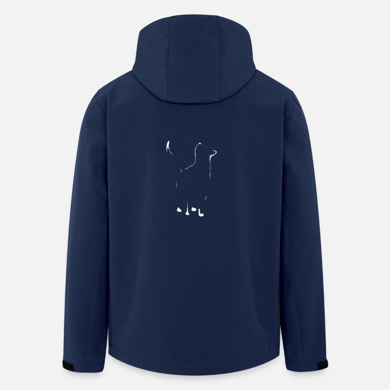 Cats silhouette - Men’s Recycled Softshell Jacket by Stanley/Stella - navy