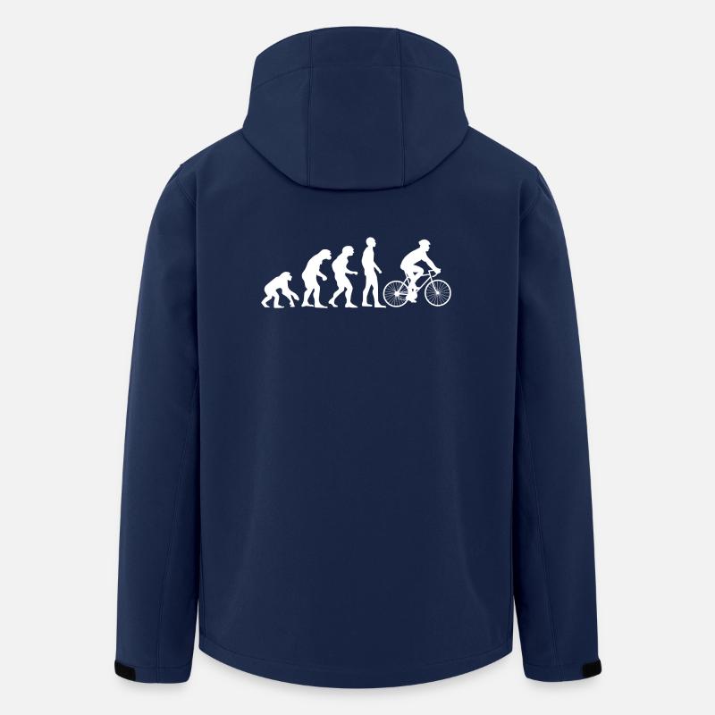 Evolution cyclist - Men’s Recycled Softshell Jacket by Stanley/Stella - navy