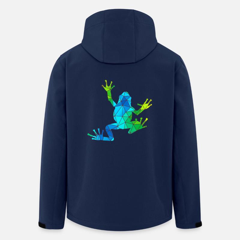 Frosch - Recycelte Männer Softshell-Jacke von Stanley/Stella - Navy
