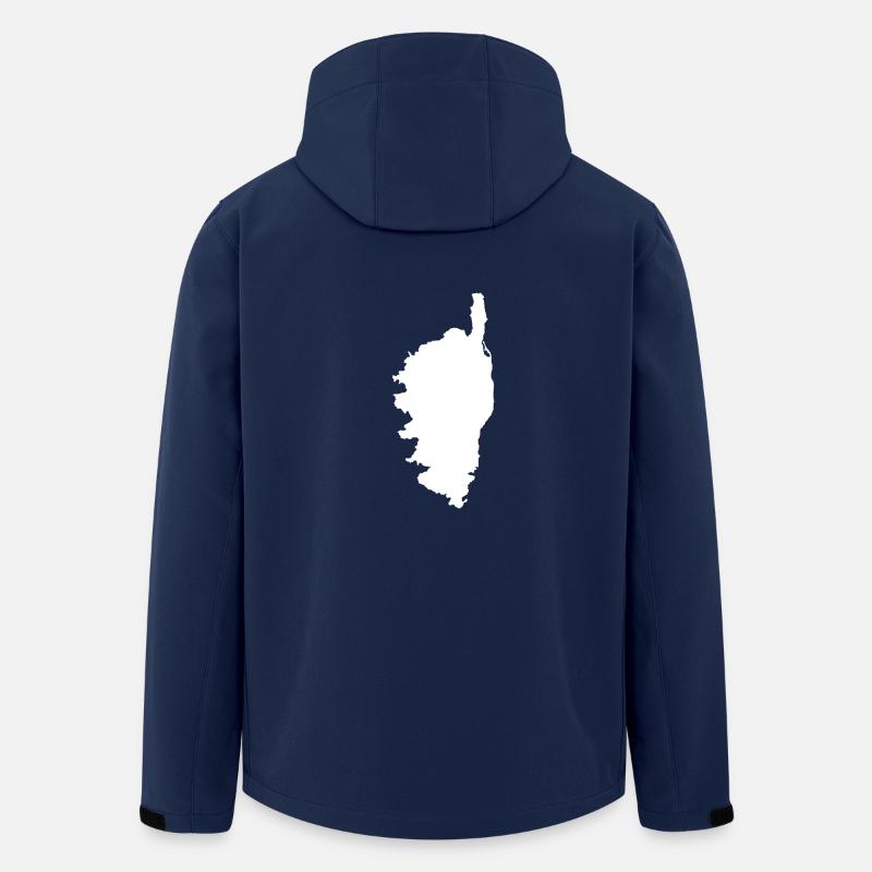 Corse - Veste softshell homme en polyester recyclé Stanley/Stella - marine