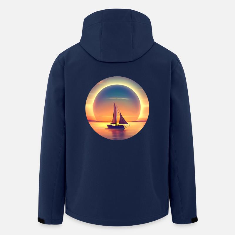 Sailing into the sunset - Men’s Recycled Softshell Jacket by Stanley/Stella - navy