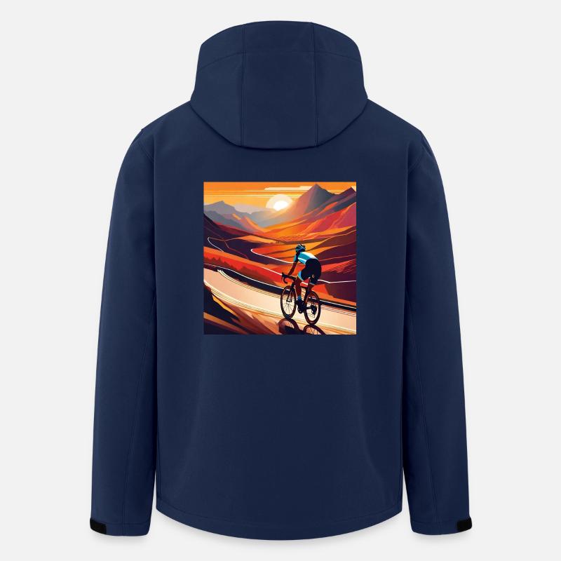 Montez au coucher du soleil - Veste softshell homme en polyester recyclé Stanley/Stella - marine