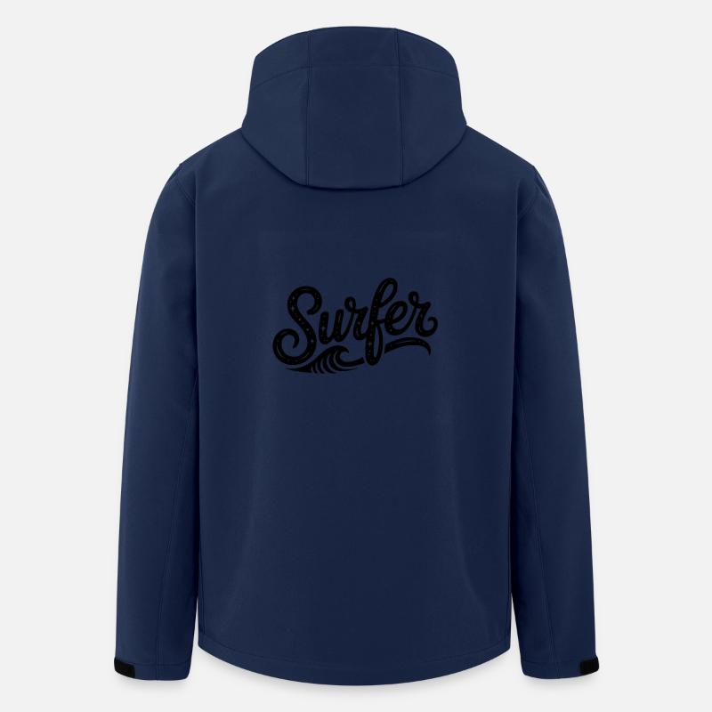 Surfer - Cooles Surfer-Logo - Recycelte Männer Softshell-Jacke von Stanley/Stella - Navy