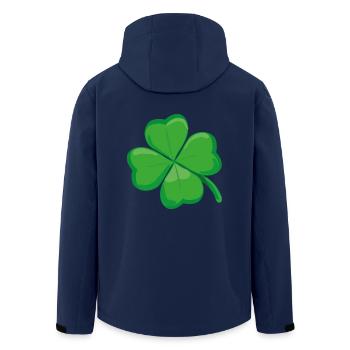 Trèfle porte-bonheur St. Patricks Trèfle Clover - Veste softshell homme en polyester recyclé Stanley/Stella - marine - Dos - AI Model Male 185 light (185cm)
