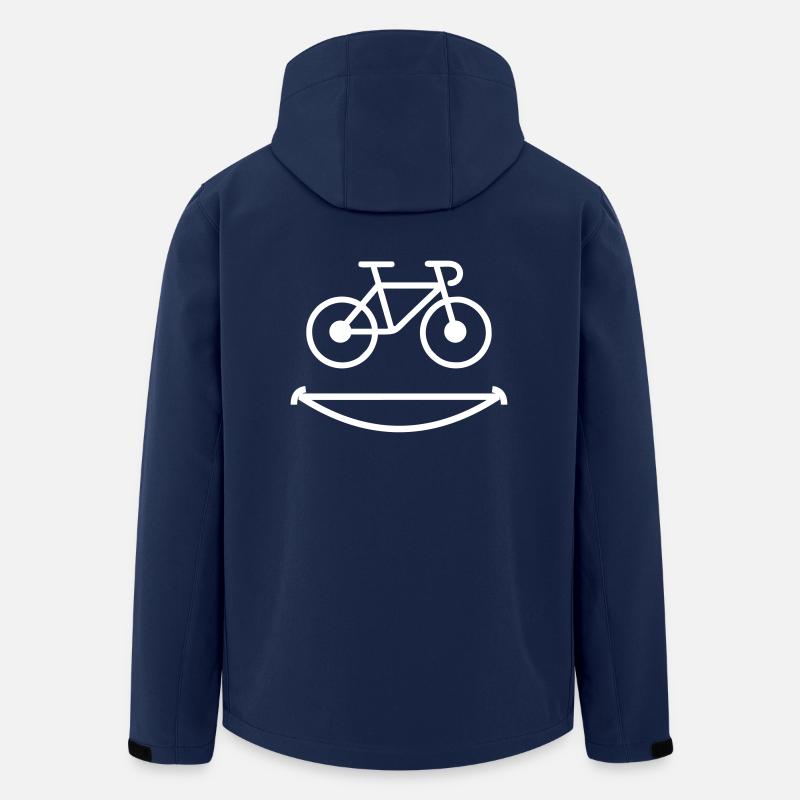 Sourire de vélo - Veste softshell homme en polyester recyclé Stanley/Stella - marine