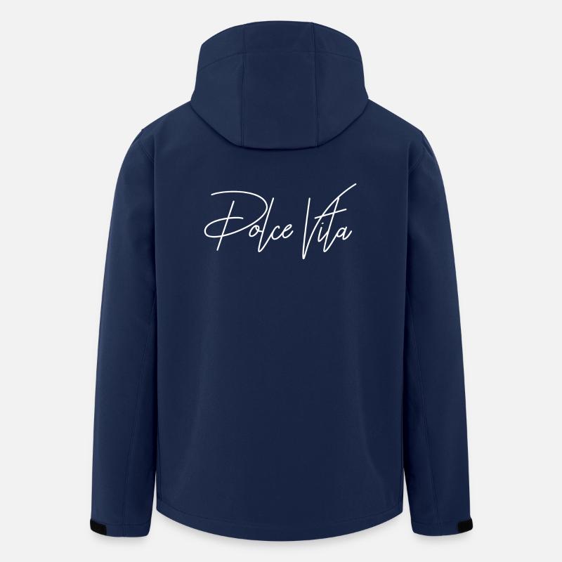 Dolce Vita Design! Geschenkidee Freizeit - Recycelte Männer Softshell-Jacke von Stanley/Stella - Navy