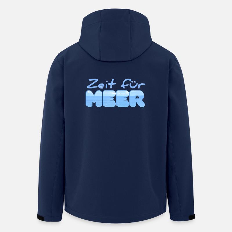 Zeit für MEER - Recycelte Männer Softshell-Jacke von Stanley/Stella - Navy