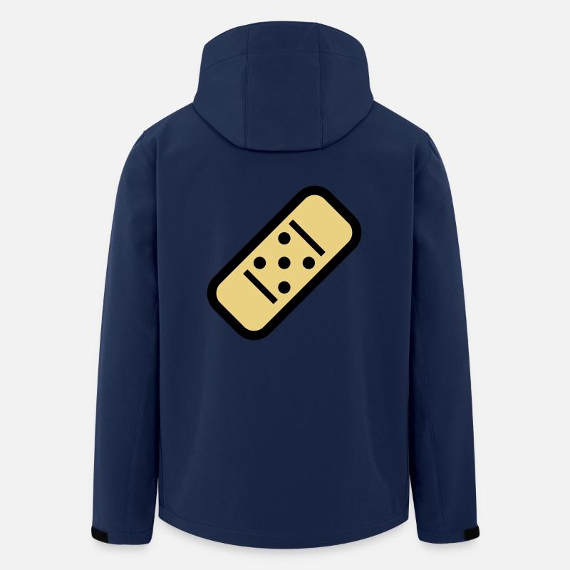 Plâtre de bande dessinée - Veste softshell homme en polyester recyclé Stanley/Stella - marine