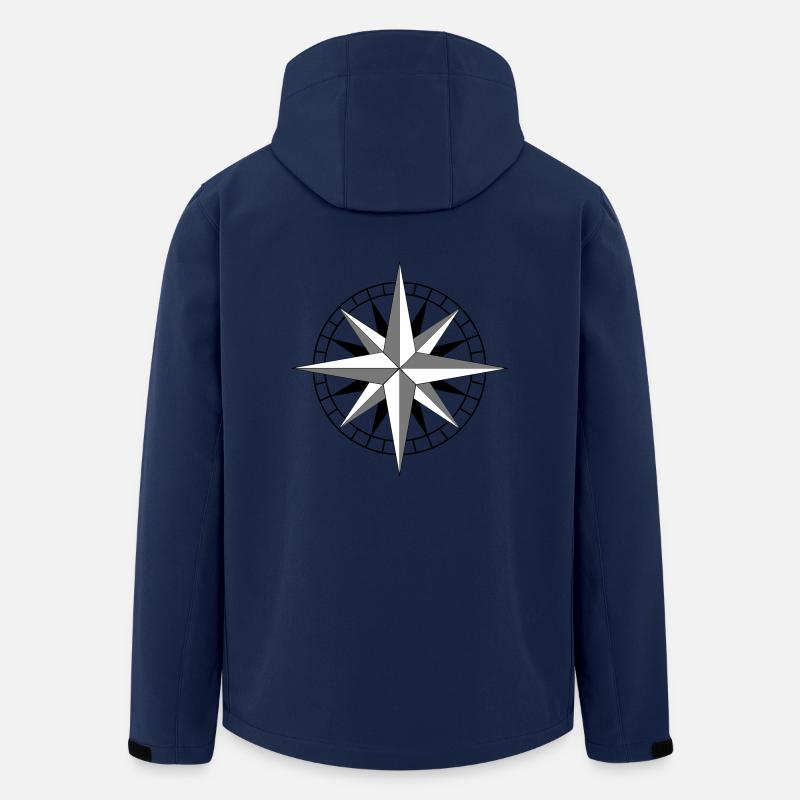 Windrose - Recycelte Männer Softshell-Jacke von Stanley/Stella - Navy