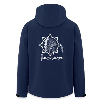 Mescalero Apache Indianer - White - Recycelte Männer Softshell-Jacke von Stanley/Stella - Navy - Hinten - AI Model Male 185 light (185cm)