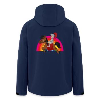 Ritter Knight - Recycelte Männer Softshell-Jacke von Stanley/Stella - Navy - Hinten - AI Model Male 185 light (185cm)
